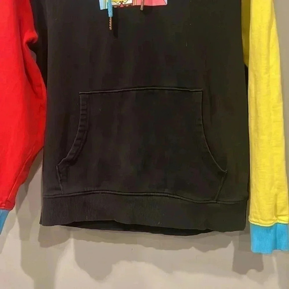 ❤️2/$30❤️[M]Nickelodeon  SpongeBob Colour Blocks Black Hoodie - Picture 3 of 6